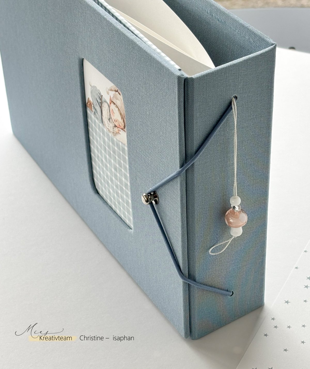 so sieht er im Bücherregal aus